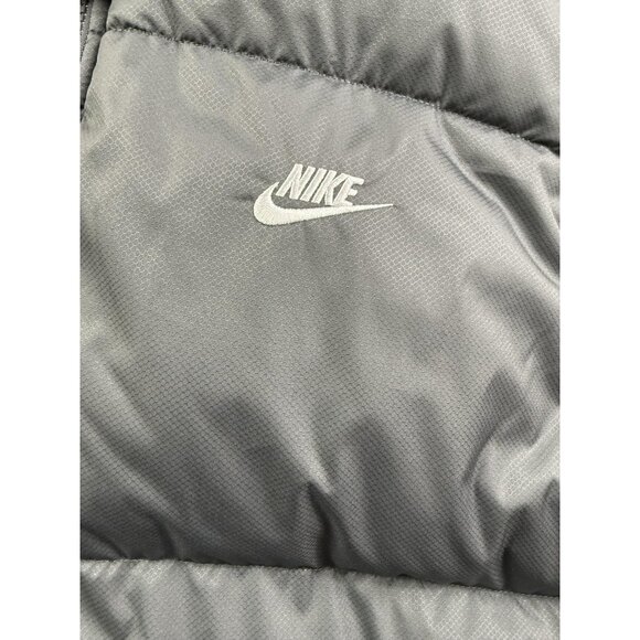 Nike Puffer Vest Mens Medium Gray Loose Fit Synthetic Fill Pockets FB7373-068 - Picture 3 of 11